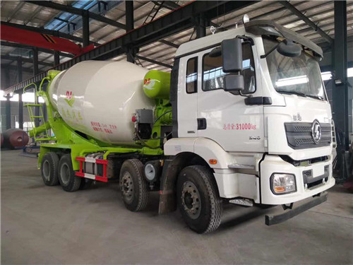 陜汽M3000前四后八10方攪拌車，輕量化底盤，整車不超重，價(jià)格便宜