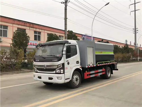 國六東風凱普特9方清洗吸污車，兩用車