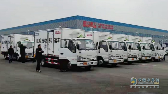 慶鈴汽車積極響應疫情防控 20輛醫療廢物轉運車支援武漢