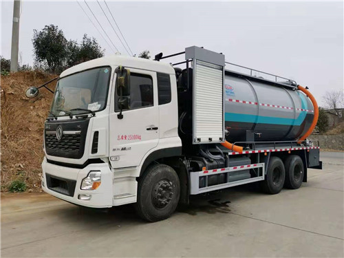 東風天龍后八輪清洗吸污車，程力汽車、智享生活