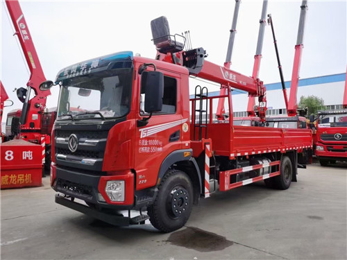 國六東風華神DV5隨車吊，6.1米8噸5節直臂吊