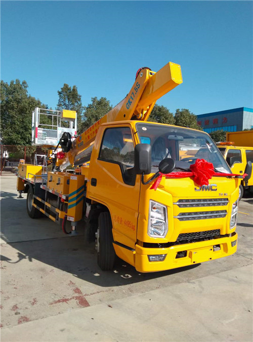 國六江鈴17.5m伸縮臂高空車準備發車了