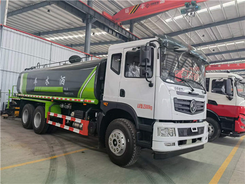 國(guó)六東風(fēng)T5后雙橋20方綠化噴灑車，可加裝霧炮