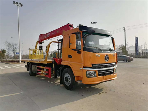 國六陜汽軒德翼6帶8噸4節臂徐工吊機8T吊