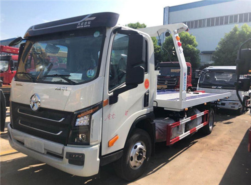 國六大運祥龍白色一拖二清障車