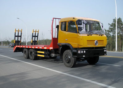 東風后雙橋平板運輸車