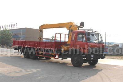 國四東風(fēng)153后雙橋隨車起重運輸車